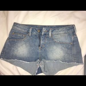 Denim shorts